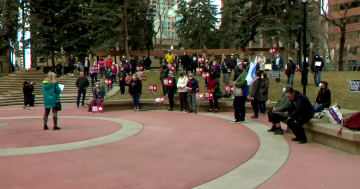 Albertans rally to support public health-care system