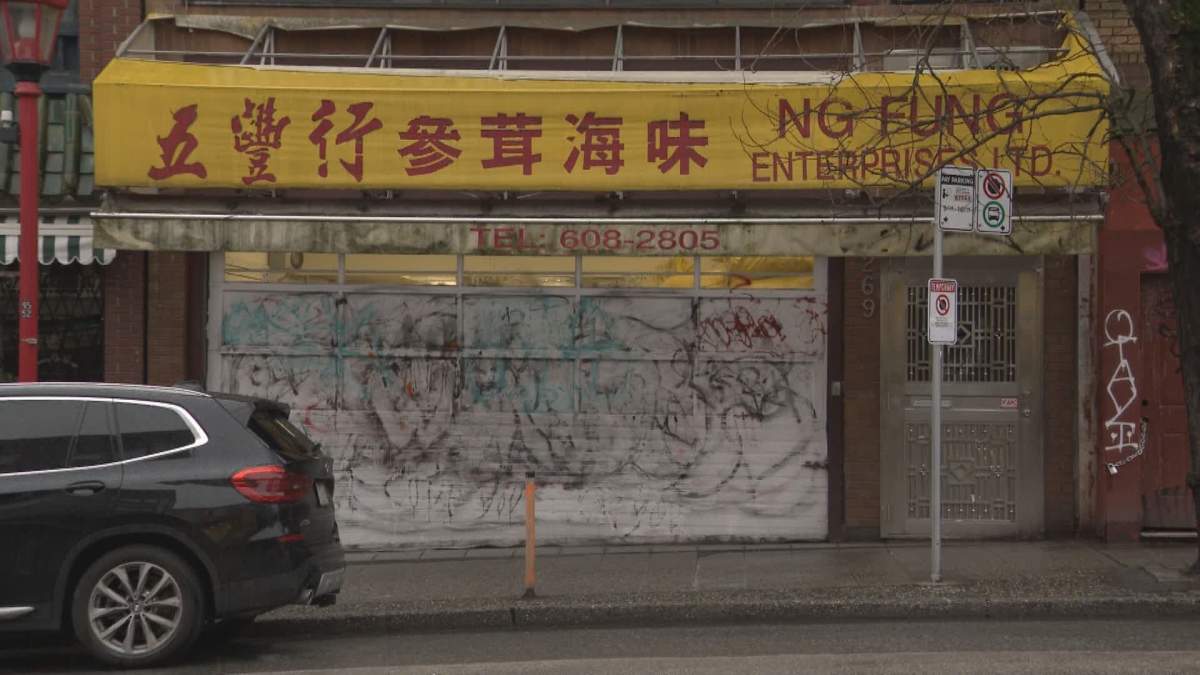 Although rolling shutters are a blank canvas for graffiti vandals, they have reduced broken windows in Chinatown,