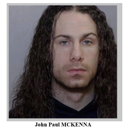 John Paul McKenna is now in custody following a Saturday murder in Kingston.