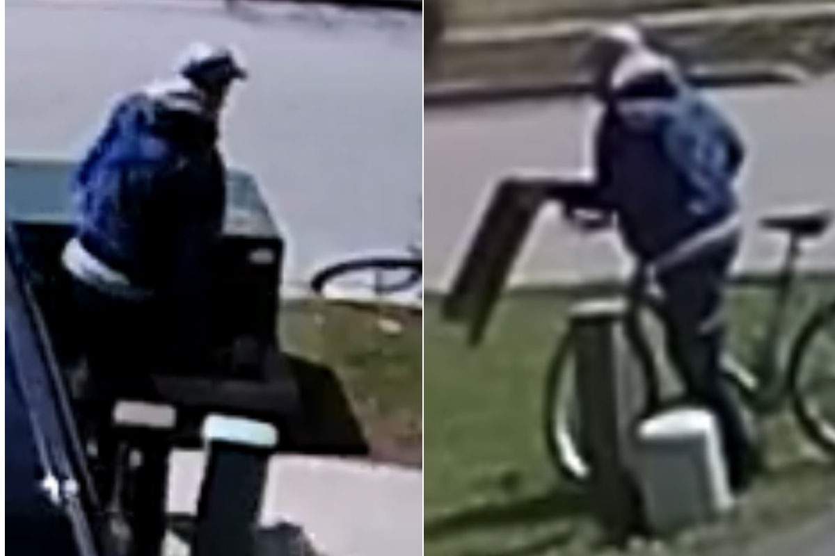 Waterloo Regional Police have released footage and videos of a man they are looking to speak with in connection with the thefts of dozens of utility box access panels in Cambridge.