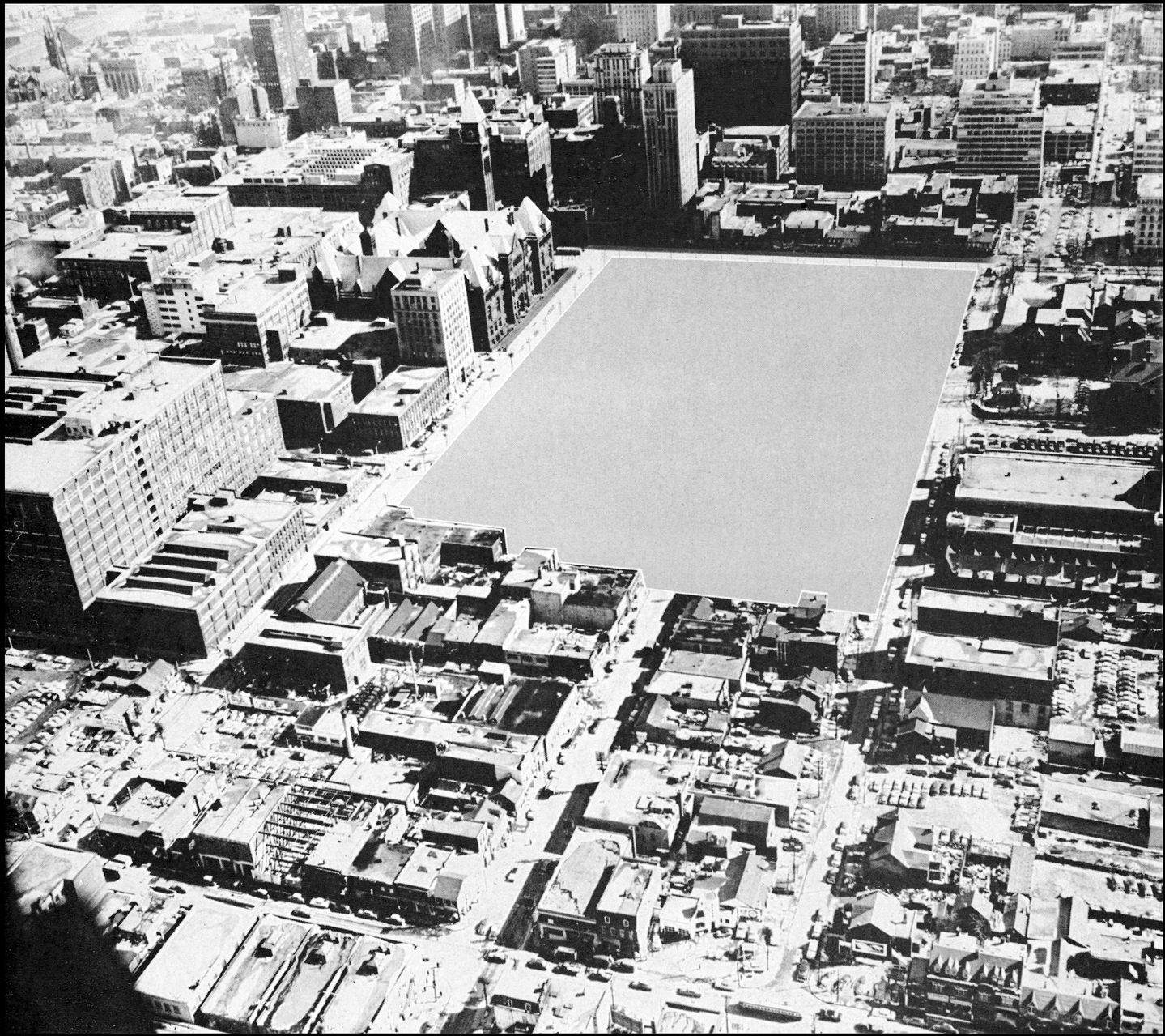 By 1958, two thirds of Toronto's first Chinatown had been bulldozed. The project had been approved without public consultation.