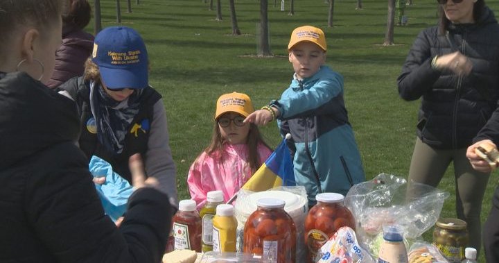 Barbeque held for Ukrainian refugees who have arrived in Kelowna