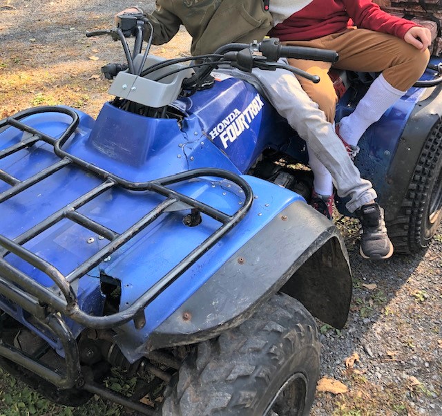 This blue Honda FourTrax ATV was among the list of things stolen from the home.