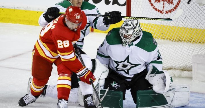 Calgary Flames claim victory over Stars in playoff series opener