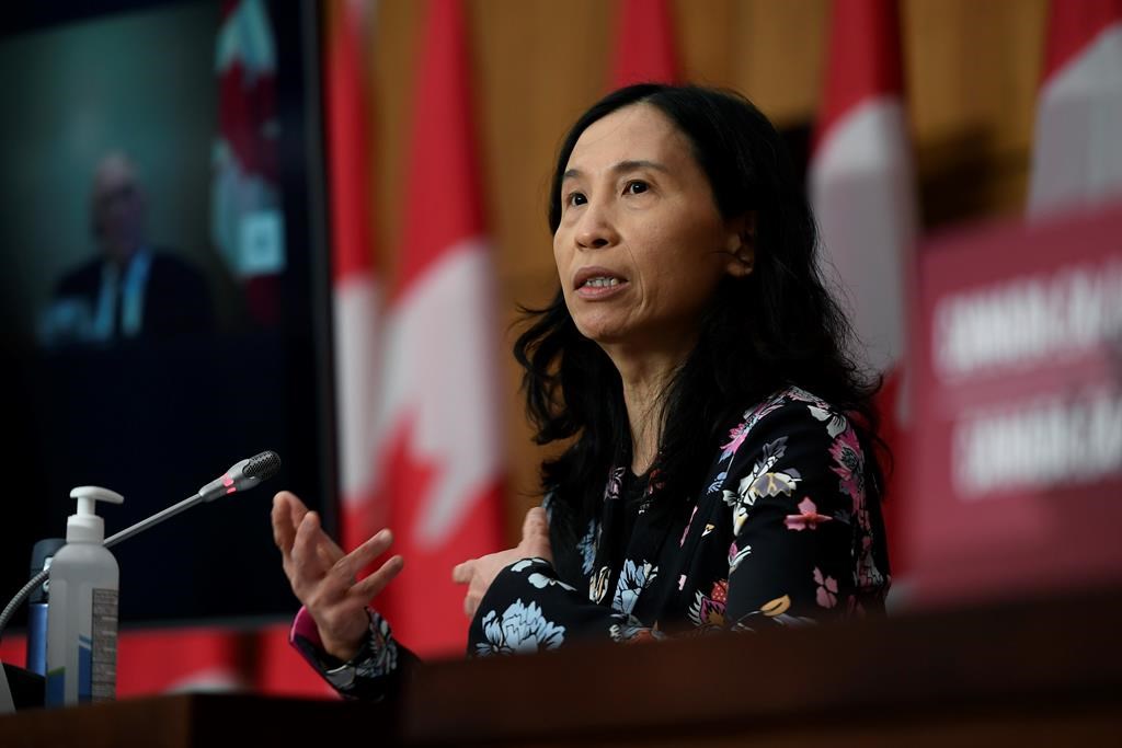 Chief Public Health Officer of Canada Dr. Theresa Tam speaks during a news conference in Ottawa on Tuesday, Dec. 22, 2020.