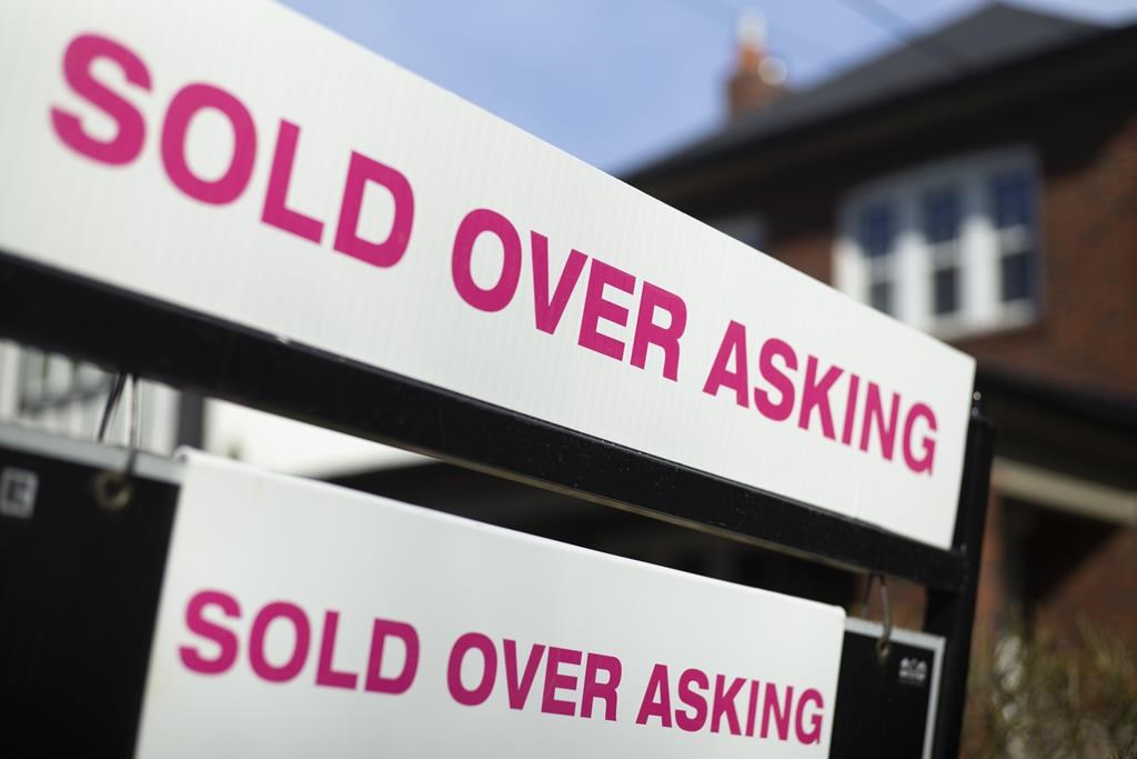 A house that sold for more more than the listing price in West-end Toronto, Sunday, April 24, 2022. 