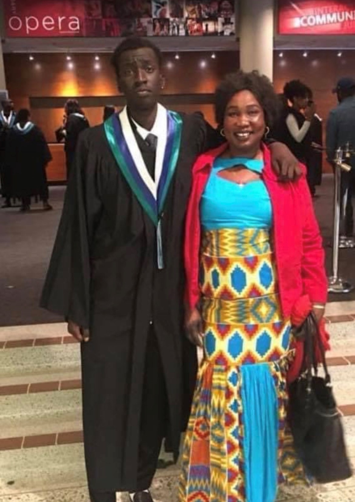 Cody Akoara (L) in an undated photo.