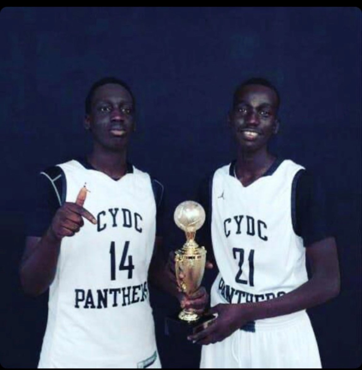 Kuanyliet Kogalt (L) and Cody Akoara in an undated photo.