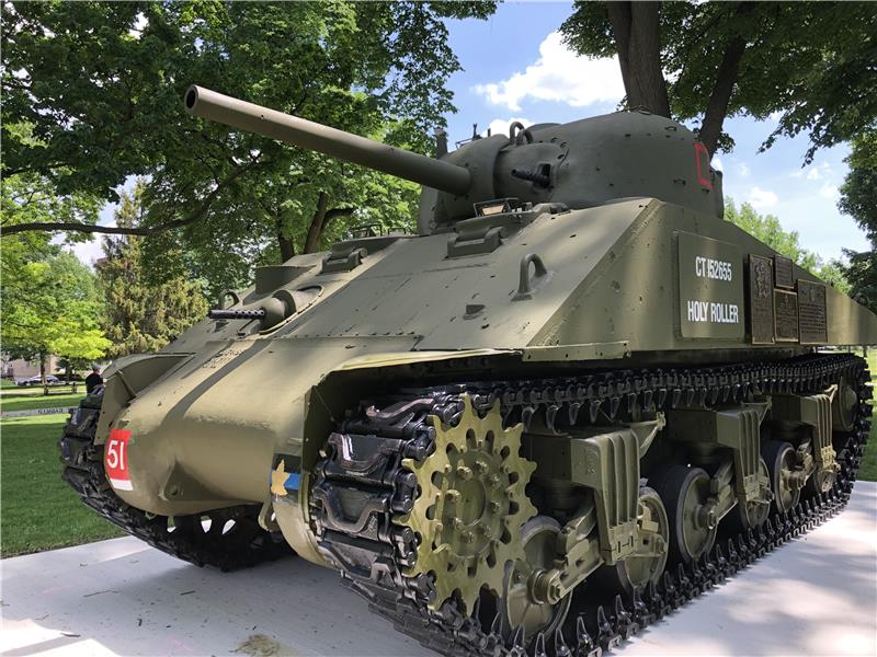 The Holy Roller is the one of only two Canadian Sherman tanks to return to Canada in 1946 that fought from D-Day to VE Day.