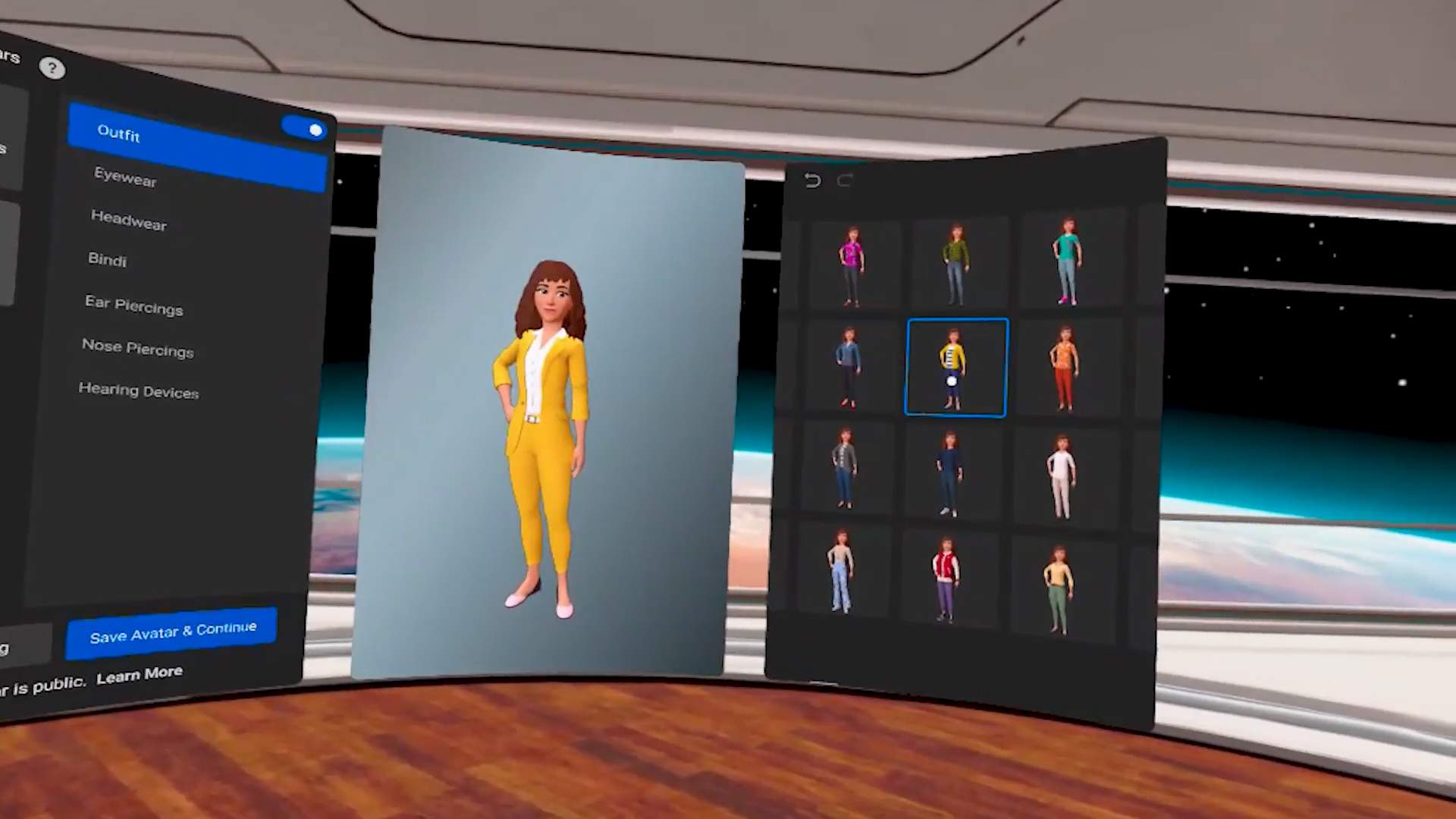 Avatar in the metaverse, Horizon Worlds