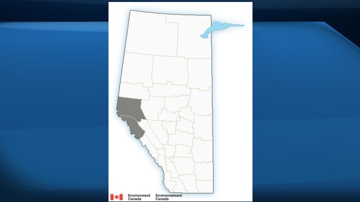 Environment Canada issued a special air quality statement for parts of west-central Alberta on Tuesday evening, saying the air people in the area breathe is being impacted by a fire burning in the Jasper area.