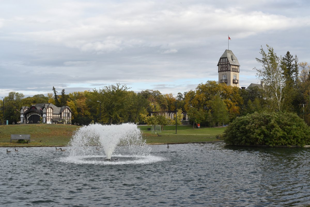 A view of the grounds in Assiniboine Park including The Pavilion tower, at right, in Winnipeg. Assiniboine Park Conservancy president, Margaret Redmond, is stepping down from the role.