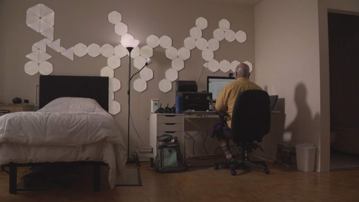 Bees in his Vancouver home.