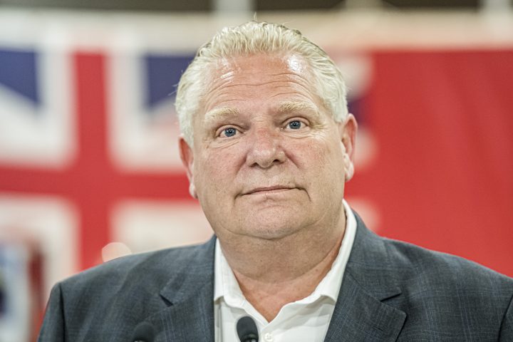 Doug Ford makes a campaign stop in North York, Ont., on Tuesday, May 17, 2022.