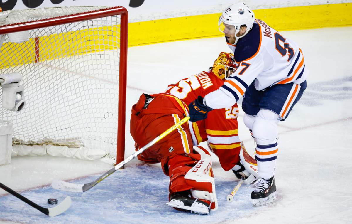 Oilers even series with Flames
