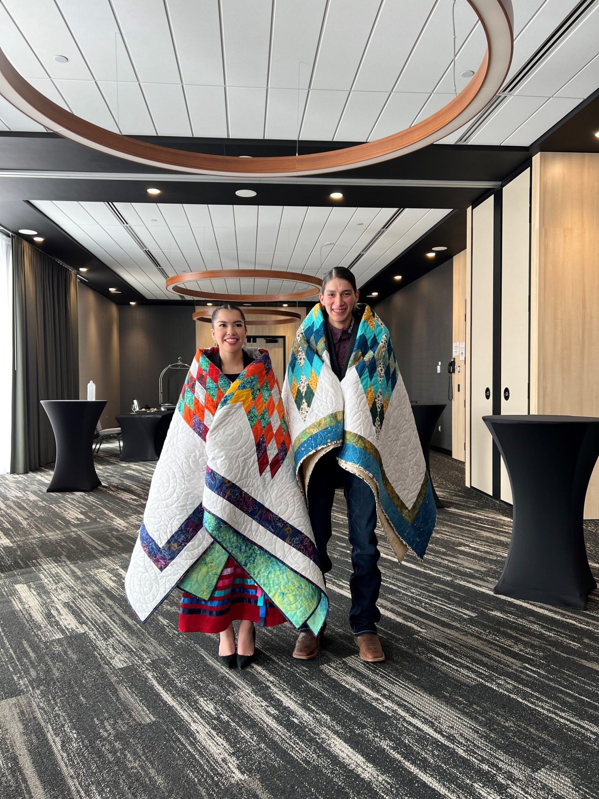 Hailey Rose from Mosquito, Grizzly Bear’s Head, Lean Man First Nations and Brock McLeod-Waditaka from Wahpeton Dakota Nation elected as new  Youth Representatives .