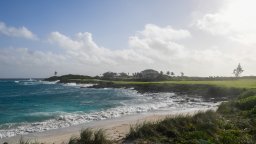View of the 12th hole during the second round of the Korn Ferry Tour's The Bahamas Great Exuma Classic at Sandals Emerald Bay golf course on January 13, 2020 in Great Exuma, Bahamas.