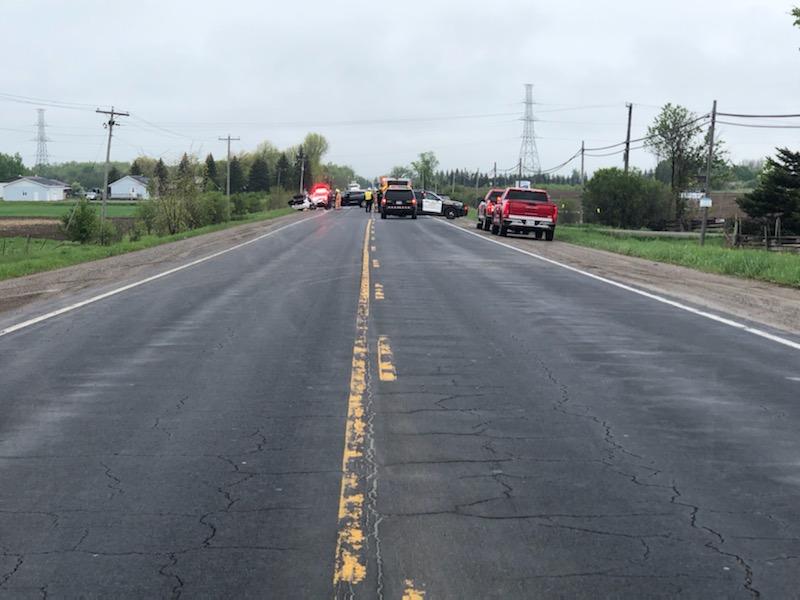 City of Kawartha Lakes OPP say one person died following a three-vehicle collision on Hwy. 35 north of LIndsay on May 19, 2022.