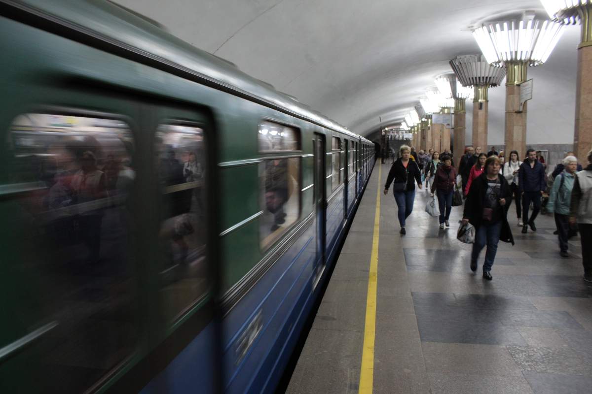 The Kharkiv subway, moving again after sitting idle for three months, May 24, 2022.