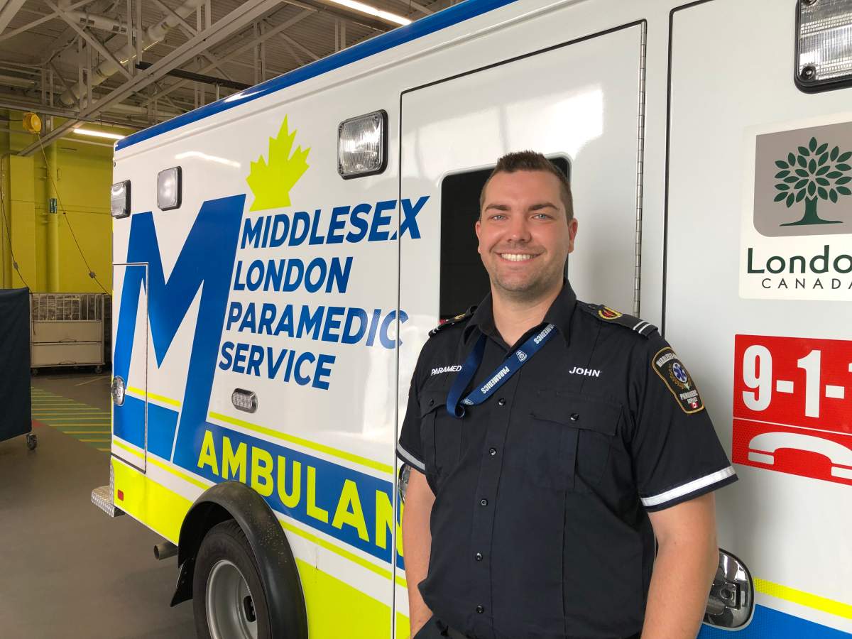 Advanced care paramedic John Clarke is one of several first responders responsible for saving Matthew Graham’s life.