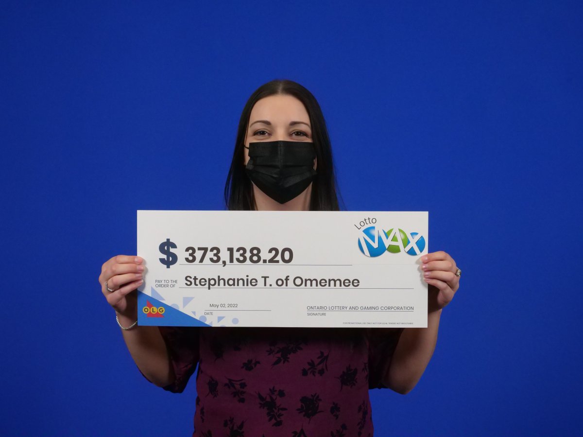 An Omemee, Ont., woman won more than $373,000 in the April 1 Lotto Max draw.