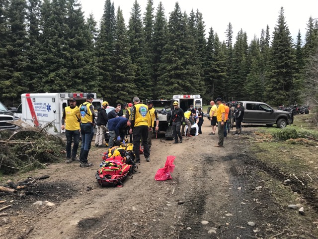 The injured males were transported to Kelowna General Hospital by awaiting ambulances. 