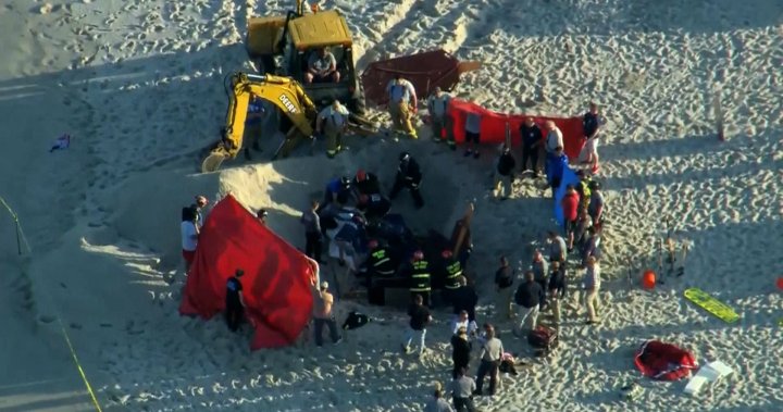 18-year-old dead, sister rescued in New Jersey after sand collapsed, trapping them underground