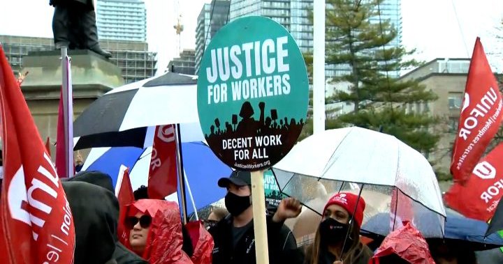 Worker unions hold May Day rally at Toronto’s Queen’s Park