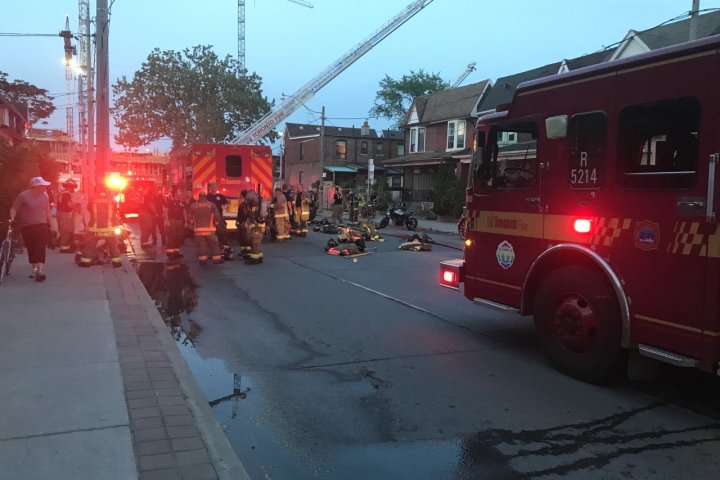 No injuries reported after Toronto house fire spreads between 2 homes