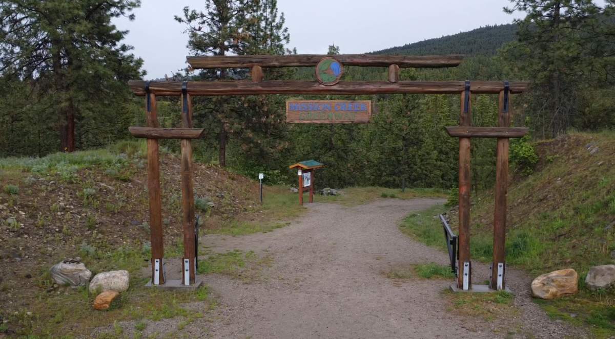 Mission Creek Greenway in Kelowna.