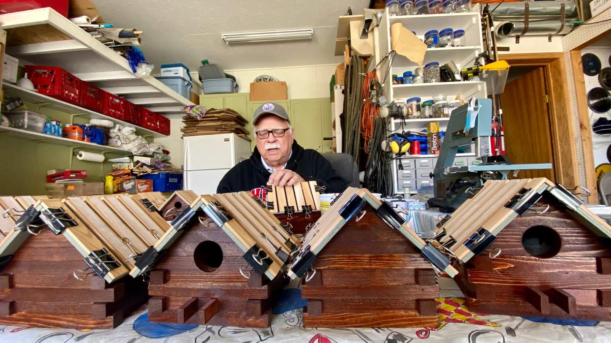 Moe Laberge in workshop