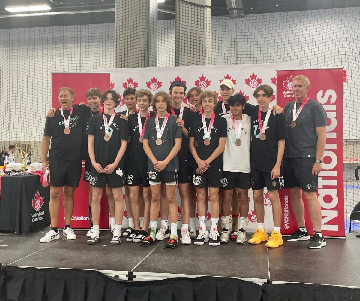 The Barn Owls of Kelowna won bronze in the boys 16U division at the recent 2022 youth national championships in Edmonton.