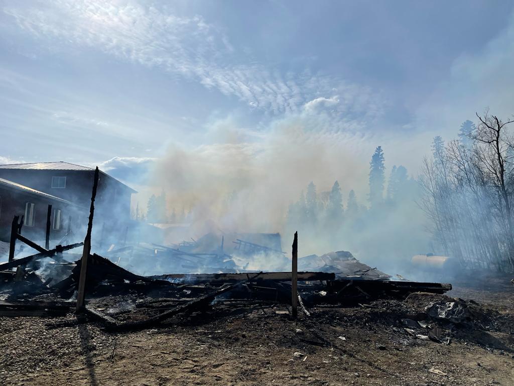 Manager at business that went up in flames said customer alerted them to fire - image