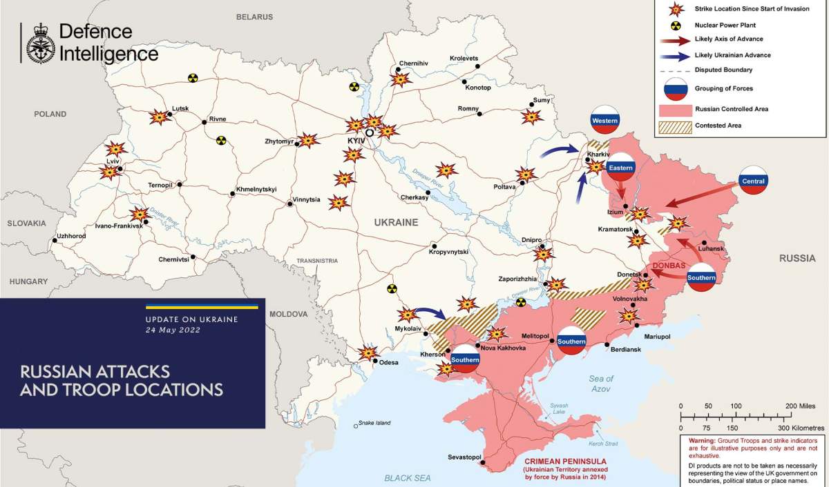 Russia Ukraine war map