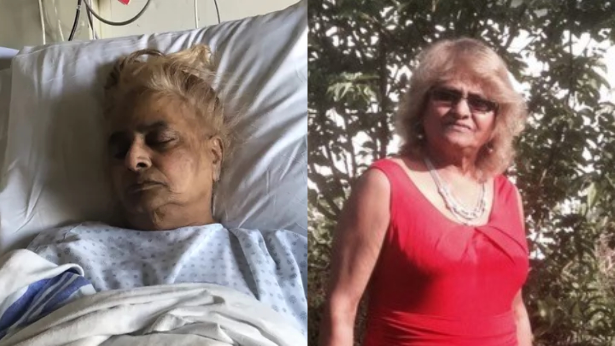 Sharda Devi Naidu, 78, was pushed off the platform of the Health Sciences/Jubilee LRT platform in Edmonton on Monday, April 25, 2022.