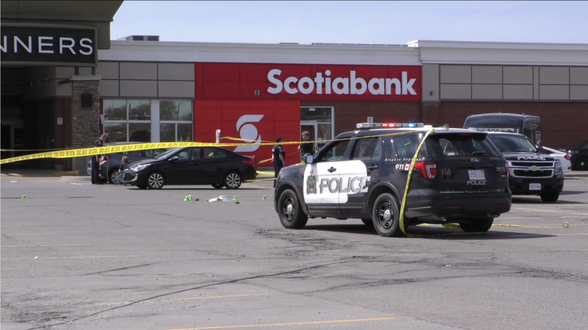 Niagara Police say three people were injured in a shooting incident at Fairview Mall on Geneva Street in St. Catharines, Ont., May 11, 2022 .