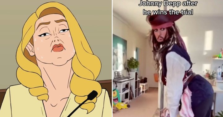 Les créateurs de TikTok visent Amber Heard avec des mèmes dégradants au milieu du procès de Johnny Depp – National