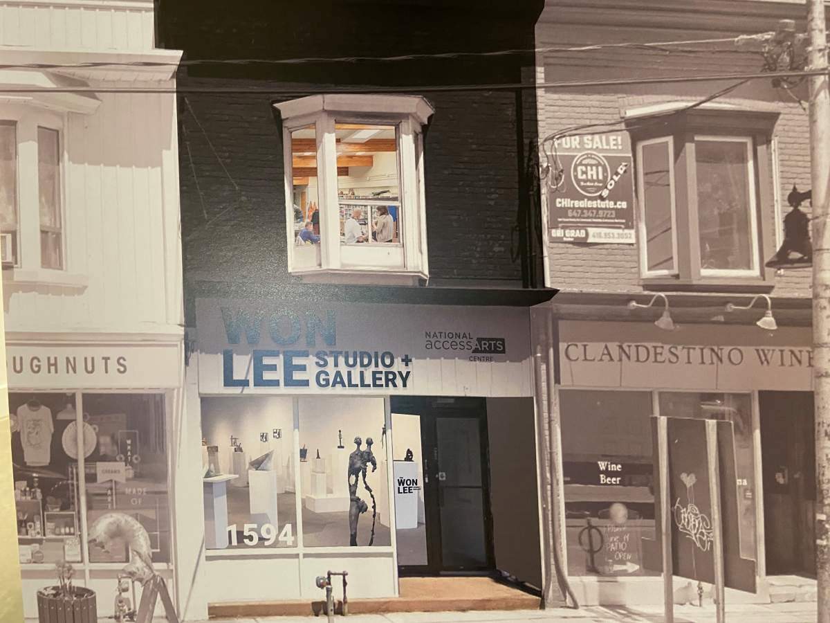 Artist rendering of Lee Won’s studio and gallery.