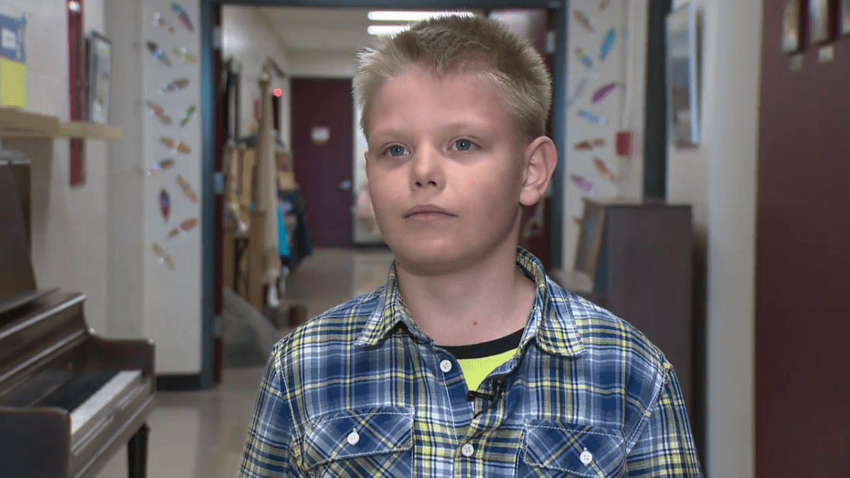 Artem Yershov is a Grade 5 student at St. Martin Catholic School and has been in Canada for about a month. May 2, 2022.