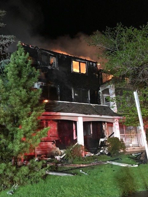 A three storey building located at 108th Street and Bryans Avenue caught fire midnight on Saturday.