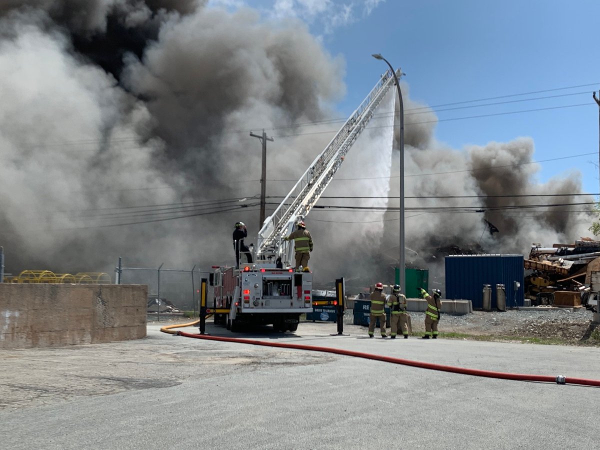 Halifax firefighters extinguish blaze involving mountain of crushed ...