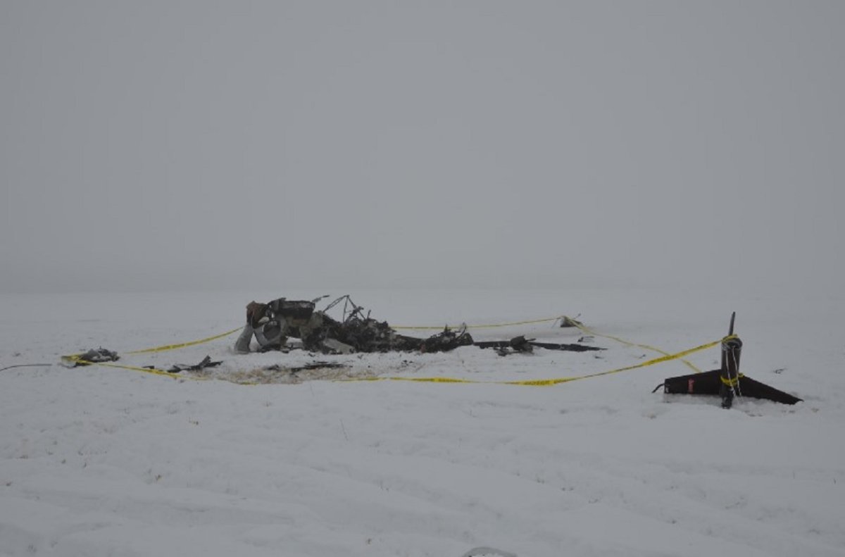 Four people were killed on Jan. 1, 2021 when a privately registered Robinson R44 Raven II helicopter crashed in a farmer's field northeast of Grande Prairie.