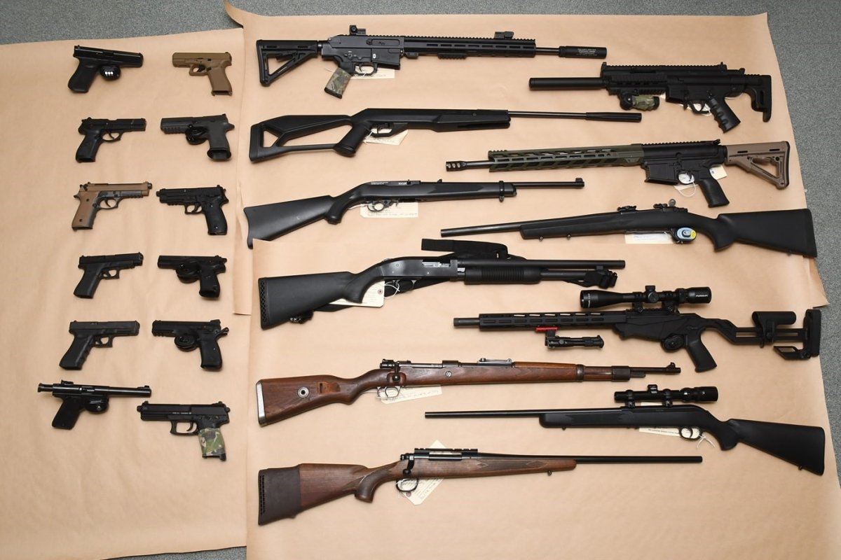 Weapons seized by Winnipeg police.