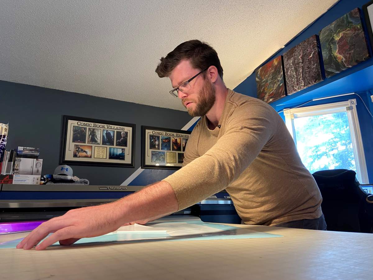 Brandyn Funk, a Calgary graphic designer.