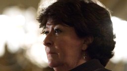 Former Supreme Court of Canada justice Louise Arbour is pictured silhouetted against a bright light.