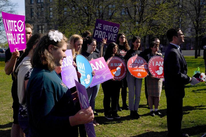 Anti-abortion rally descends on Parliament Hill amid Roe v. Wade fallout