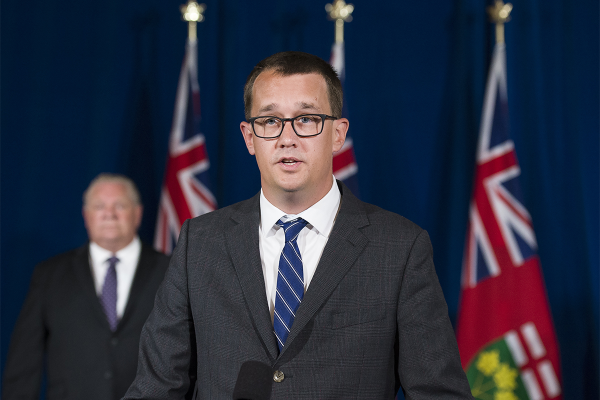 Lambton—Kent—Middlesex incumbent PC MPP Monte McNaughton in 2020.