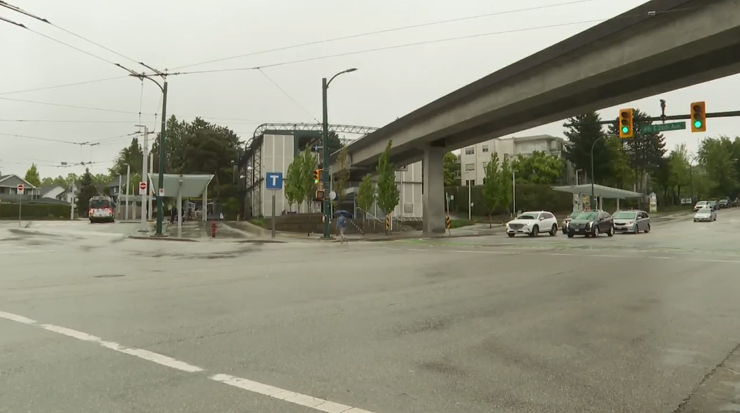 Police say the incident happened at the Nanaimo Station as a father and son were returning home from a Vancouver Whitecaps game. 