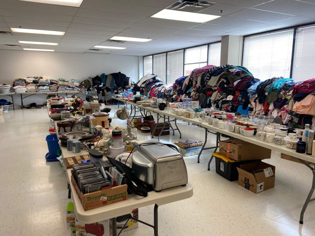 The Edmonton Mennonite Centre for Newcomers says its refugee donation centre located on 82 Street at 117 Avenue is bursting at the seams.