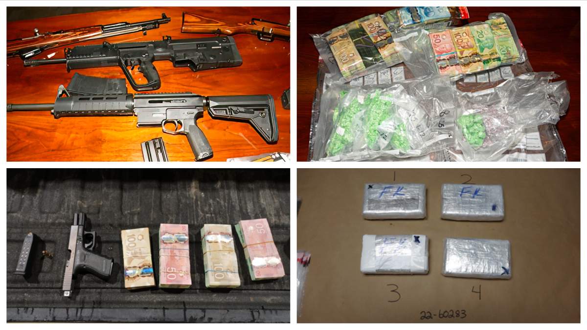 Weapons, drugs and cash were seized by Peterborough Police Service investigators as part of Project Lancia.